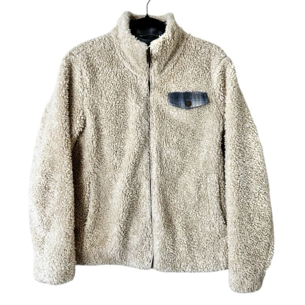 Pendleton CreamTeddy Sherpa Full Zip Up Jacket Size Small